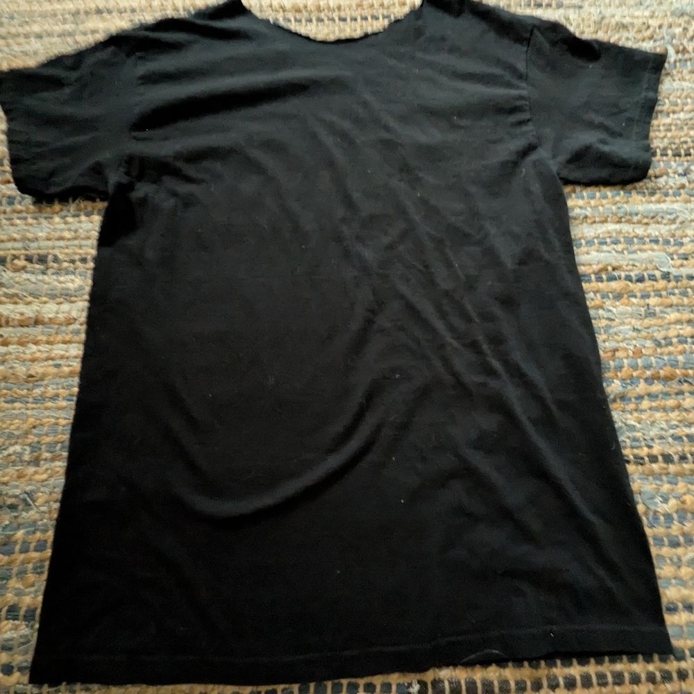 Yeehaws And Hellnaws Black Western Graphic Tee M S/S Distressed Neckline Altered - Picture 5 of 5